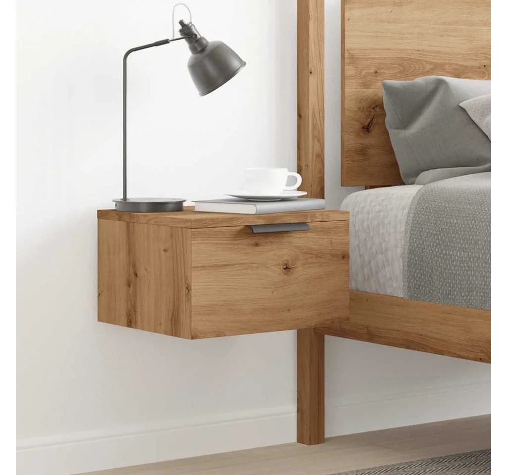 vidaXL Wand-Nachttisch Artisan-Eiche Modern - Bild 3