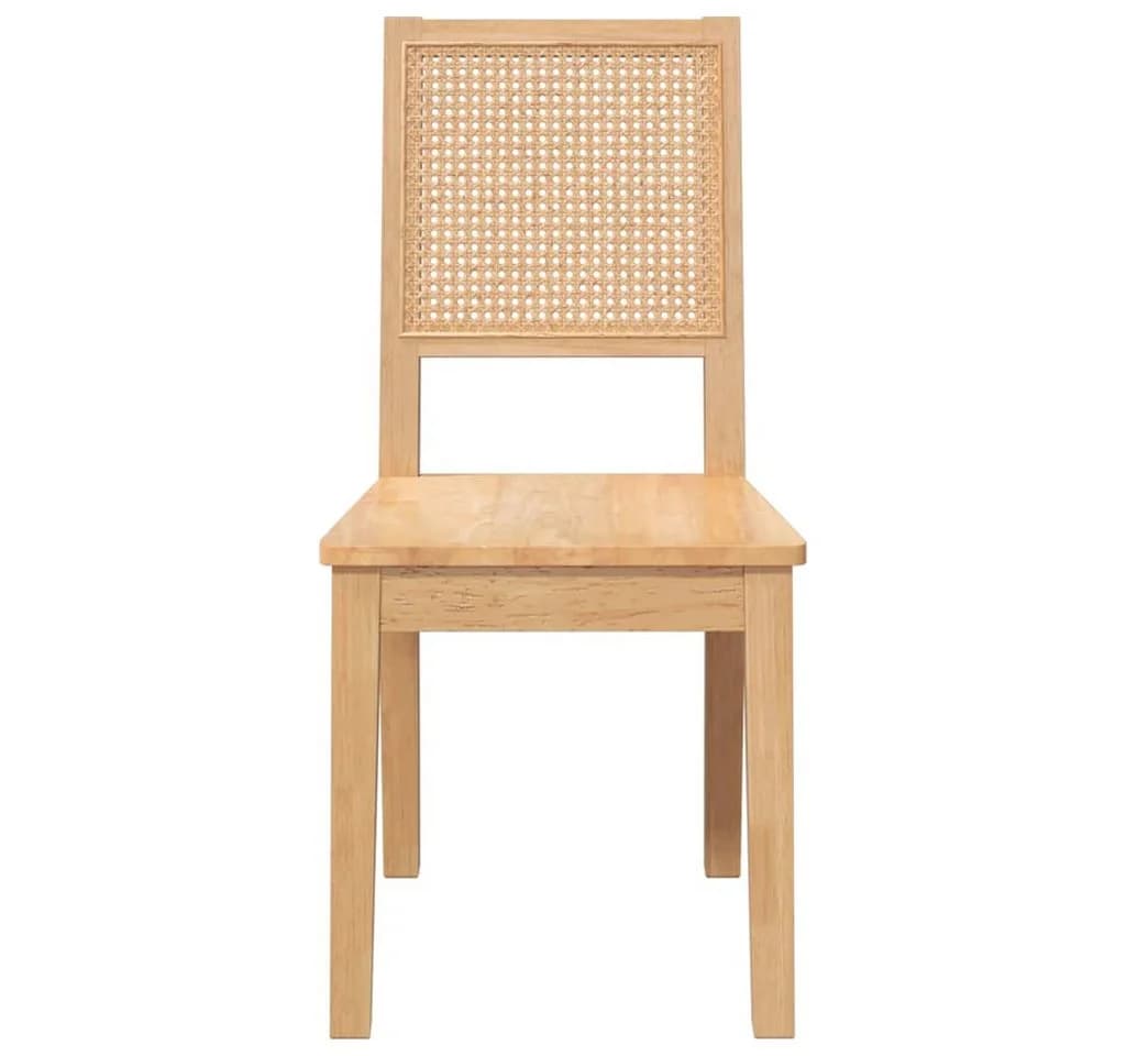 vidaXL Esszimmerstuhl Massivholz Gummibaum 2 Stk. - Bild 5