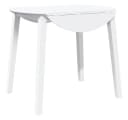 vidaXL Esstisch Weiß Massivholz Gummibaumholz Bild 2