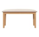 vidaXL Essbank 90 cm Massivholz Gummibaum Beige Bild 4