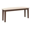 vidaXL Essbank 110 cm Braun Massivholz Gummibaum Bild 2