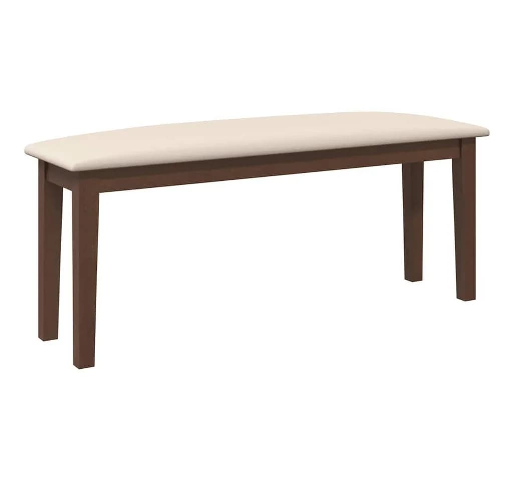 vidaXL Essbank 110 cm Braun Massivholz Gummibaum - Bild 2