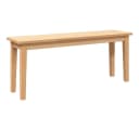 vidaXL Essbank 110 cm Massivholz Gummibaum Bild 2