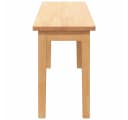 vidaXL Essbank 110 cm Massivholz Gummibaum Bild 5