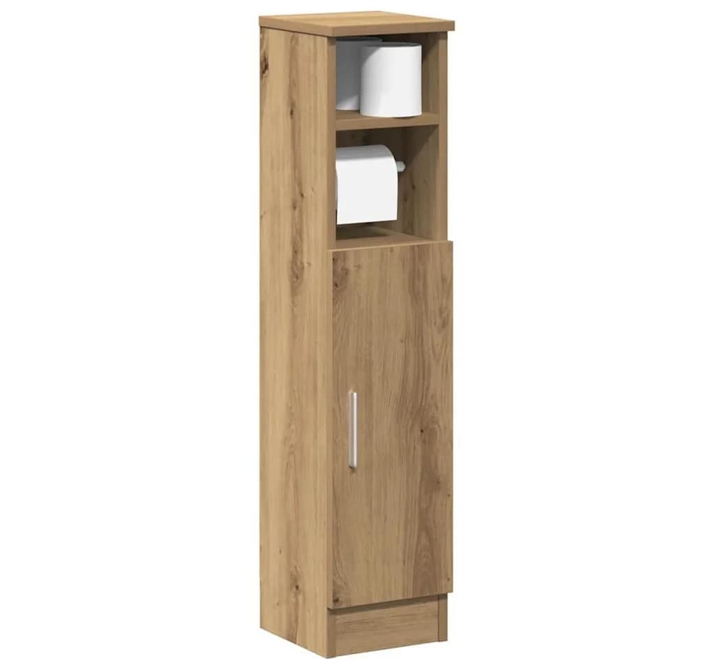 vidaXL Badezimmer-Schrank mit Rollenhalter Artisan-Eiche