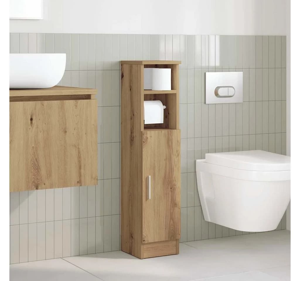 vidaXL Badezimmer-Schrank mit Rollenhalter Artisan-Eiche - Bild 3