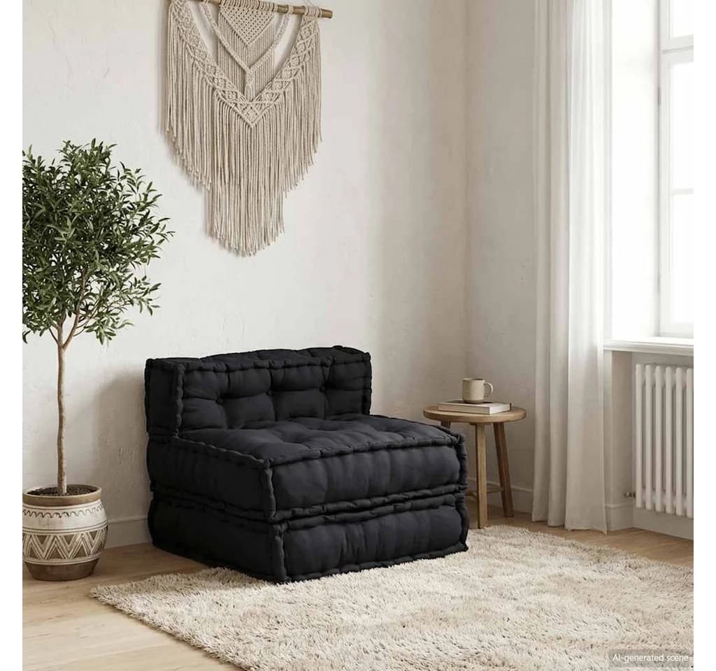 vidaXL Sitzauflage Modulares Sofaelement Anthrazit Stoff
