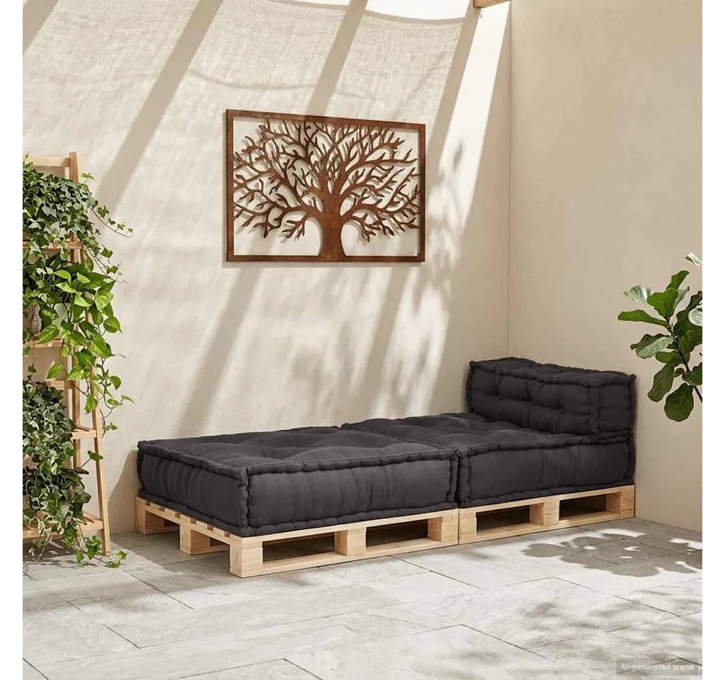 vidaXL Sitzauflage Modulares Sofaelement Anthrazit Stoff - Bild 3