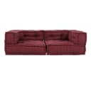 vidaXL Sitzauflage 2-Sitzer-Modulsofa Kastanienbraun Stoff Bild 4