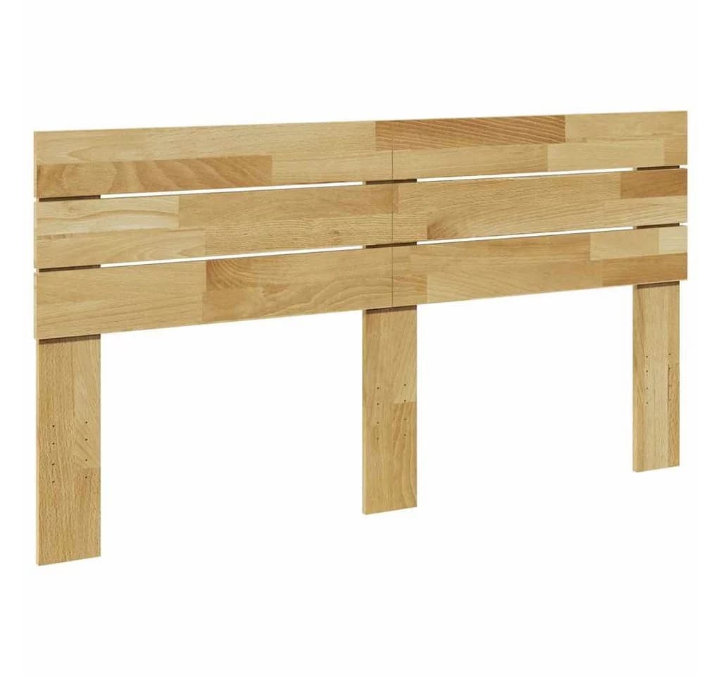 vidaXL Bett Kopfteil 140 cm Massivholz Eiche Braun - Bild 2