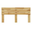 vidaXL Bett Kopfteil 140 cm Massivholz Eiche Braun Bild 4
