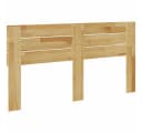 vidaXL Bett Kopfteil 140 cm Massivholz Eiche Braun Bild 5