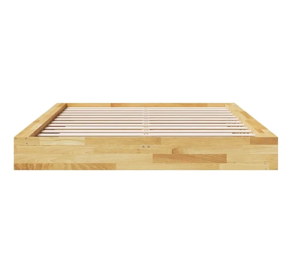 vidaXL Massivholzbett Eiche 160x200 cm mit Stauraum - Bild 5