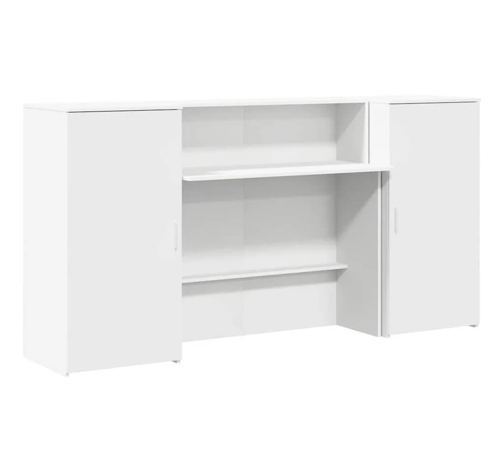 vidaXL Empfangstheke Weiß Holzwerkstoff - Bild 2