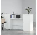 vidaXL Empfangstheke Weiß Holzwerkstoff Bild 3