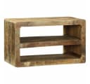 vidaXL TV-Schrank Braun Massivholz Bild 2