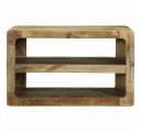 vidaXL TV-Schrank Braun Massivholz Bild 3
