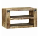 vidaXL TV-Schrank Braun Massivholz Bild 5