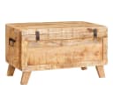 vidaXL Aufbewahrungsbox Massivholz Braun 70x35x40 cm Bild 1