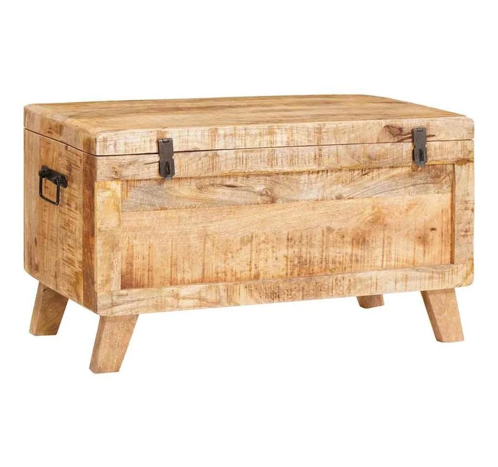 vidaXL Aufbewahrungsbox Massivholz Braun 70x35x40 cm