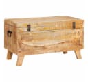 vidaXL Aufbewahrungsbox Massivholz Braun 70x35x40 cm Bild 2