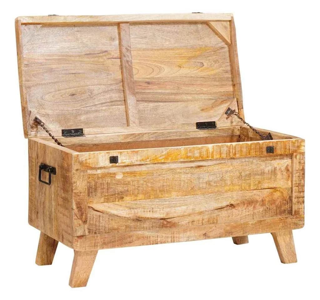 vidaXL Aufbewahrungsbox Massivholz Braun 70x35x40 cm - Bild 4