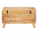 vidaXL Aufbewahrungsbox Massivholz Braun 70x35x40 cm Bild 5