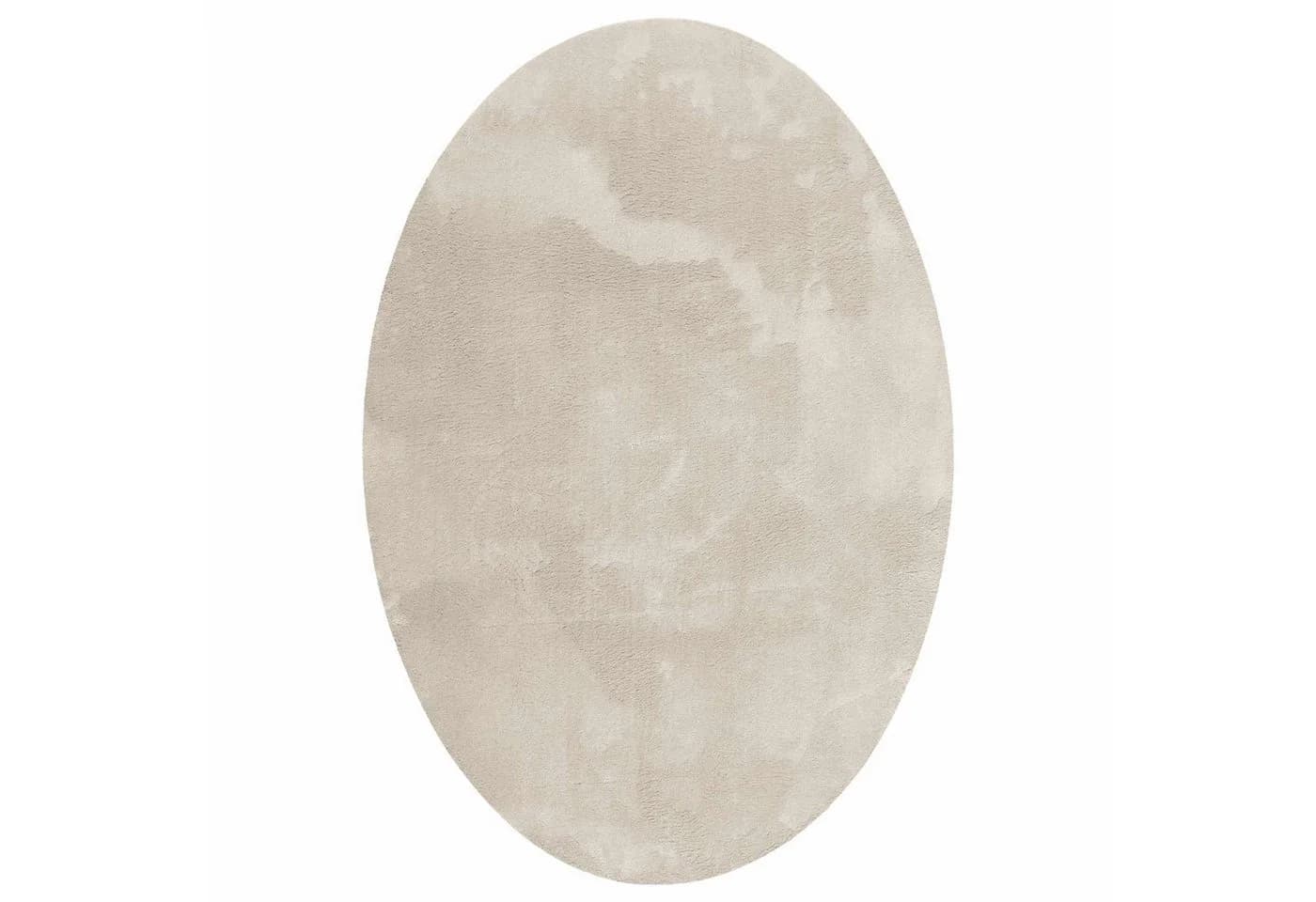 vidaXL Teppich Oval Beige 100% Polyester Rutschfest - Bild 2