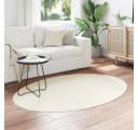 vidaXL Teppich Bereichsteppiche Oval HUARTE Creme 120 x 170 cm Bild 3