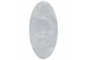 vidaXL Teppich Oval Grau 100 % Polyester Bild 2