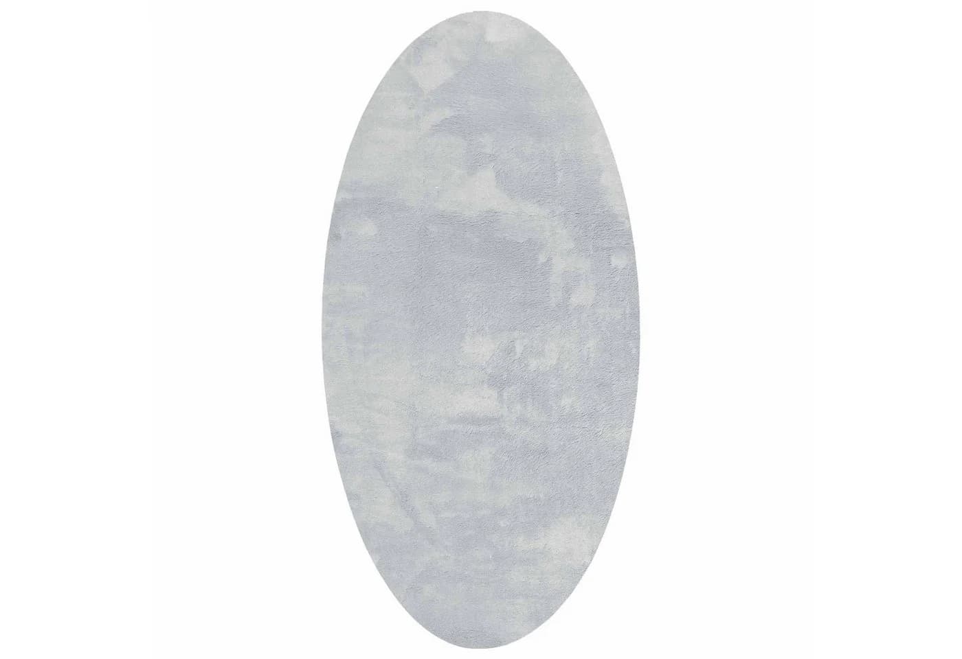 vidaXL Teppich Oval Grau 100 % Polyester - Bild 2