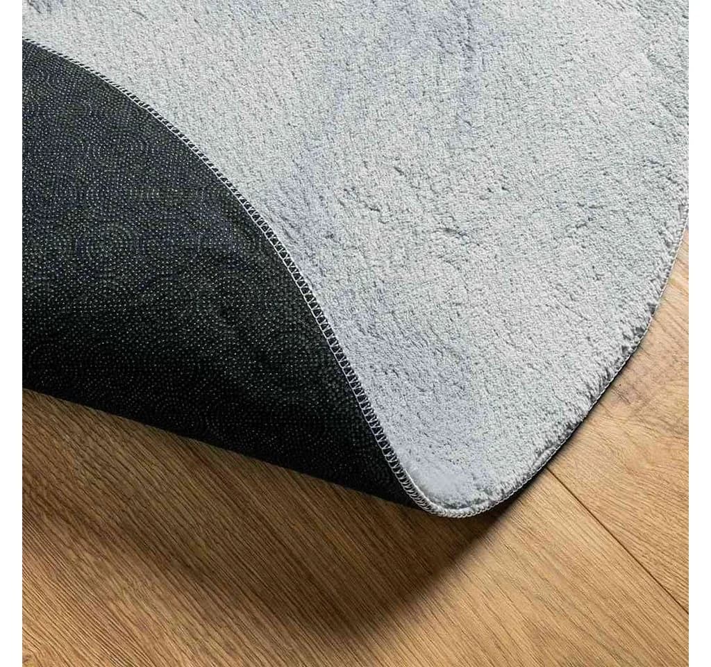 vidaXL Teppich Oval Grau 100 % Polyester - Bild 5