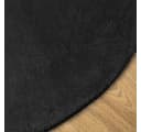 vidaXL Teppich Bereichsteppiche Oval HUARTE Schwarz 150 x 80 cm 100 % Polyester Bild 4