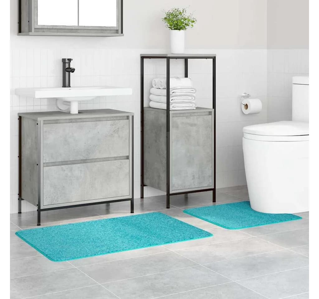 vidaXL Badematte 2er-Set Türkis Anti-Rutsch PP - Bild 3