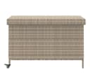 vidaXL Gartenbox Poly Rattan Hellgrau mit Rollen Bild 4