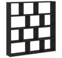 vidaXL Würfelregal 12 Fächer Schwarz Holzwerkstoff Bild 2