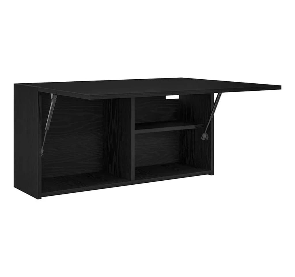 vidaXL Badezimmerspiegelschwarz Holzwerkstoff Schwarz - Bild 5