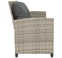 vidaXL Gartenlounge-Set 5-Sitzer Hellgrau Poly Rattan mit Kissen Bild 5