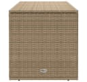 vidaXL Gartenbox Beige Poly Rattan mit Stahlgestell Bild 5