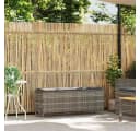 vidaXL Gartenbank mit Kissen Grau Poly Rattan Bild 1