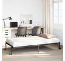vidaXL Klappbares Bettgestell aus Stahl Schwarz 100x200 cm Bild 1