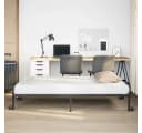 vidaXL Klappbares Bettgestell aus Stahl Schwarz 100x200 cm Bild 4
