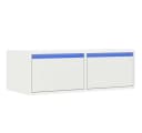 vidaXL TV-Schrank Weiß mit LED-Leuchten Bild 2