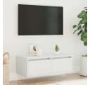 vidaXL TV-Schrank Weiß mit LED-Leuchten Bild 3