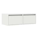 vidaXL TV-Schrank Weiß mit LED-Leuchten Bild 5