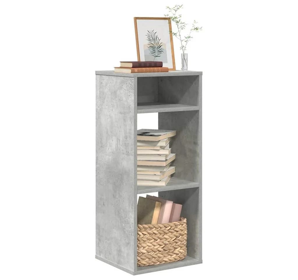 vidaXL Bücherregal Betongrau Holzwerkstoff Modern