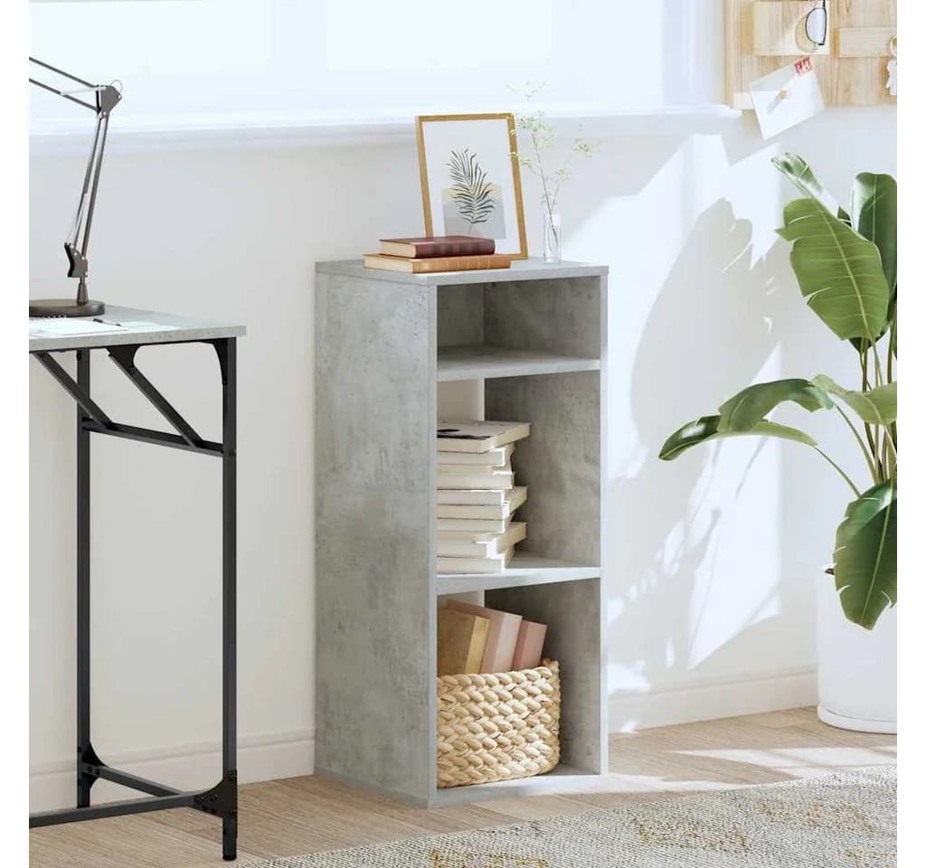 vidaXL Bücherregal Betongrau Holzwerkstoff Modern - Bild 3