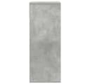 vidaXL Bücherregal Betongrau Holzwerkstoff Modern Bild 5