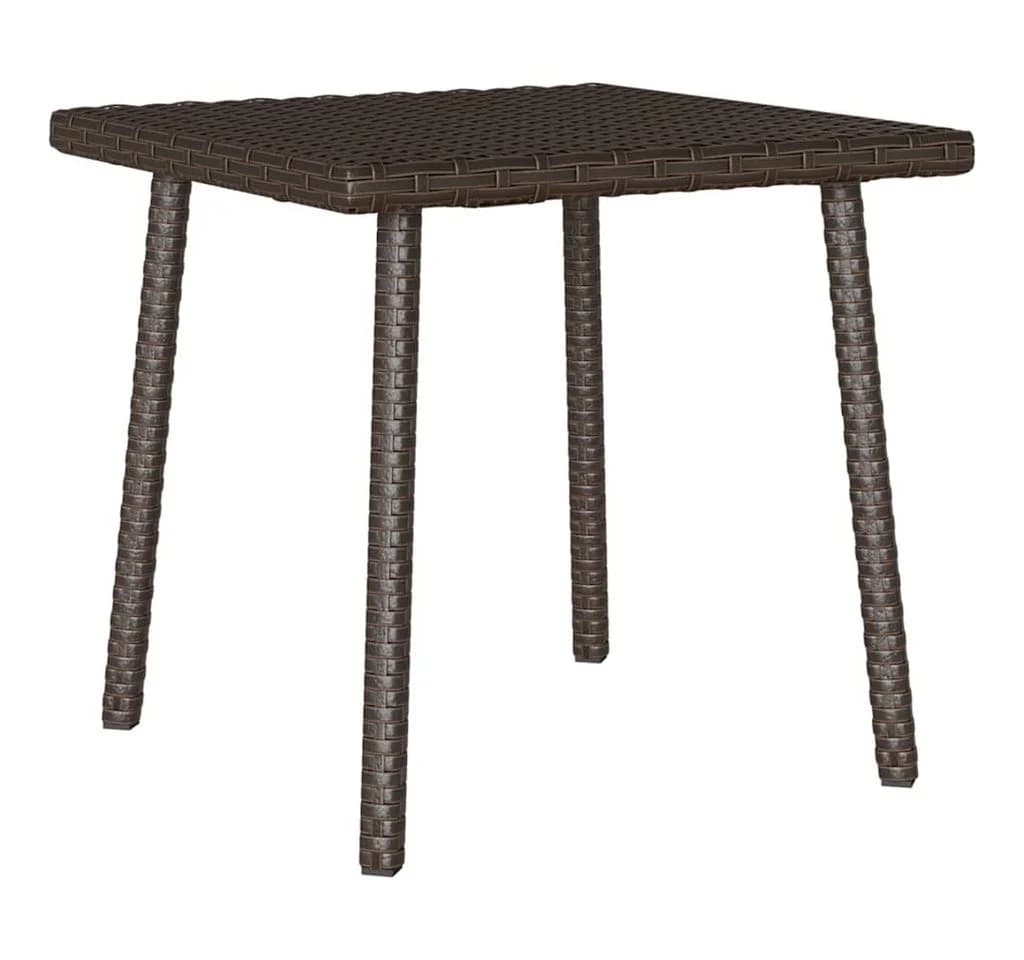 vidaXL Garten-Couchtisch Rechteckig Braun PE-Rattan - Bild 2
