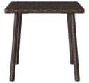 vidaXL Garten-Couchtisch Rechteckig Braun PE-Rattan Bild 5
